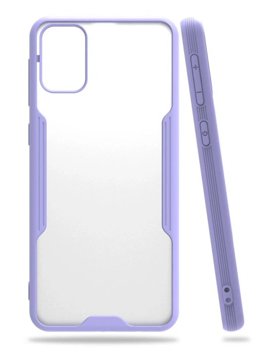 Newface Samsung Galaxy M31 Kılıf Platin Silikon - Lila