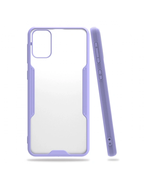 Newface Samsung Galaxy M31 Kılıf Platin Silikon - Lila