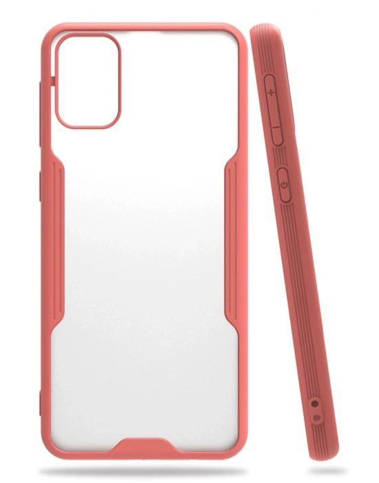 Newface Samsung Galaxy M31 Kılıf Platin Silikon - Pembe