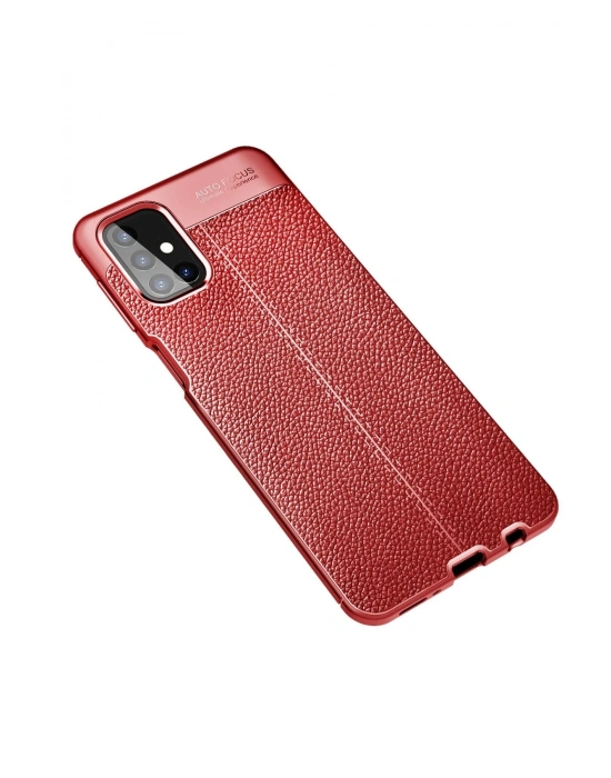 Newface Samsung Galaxy M31S Kılıf Auto Focus Kapak - Kırmızı