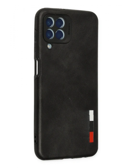 Newface Samsung Galaxy M33 Kılıf Loop Deri Silikon - Siyah