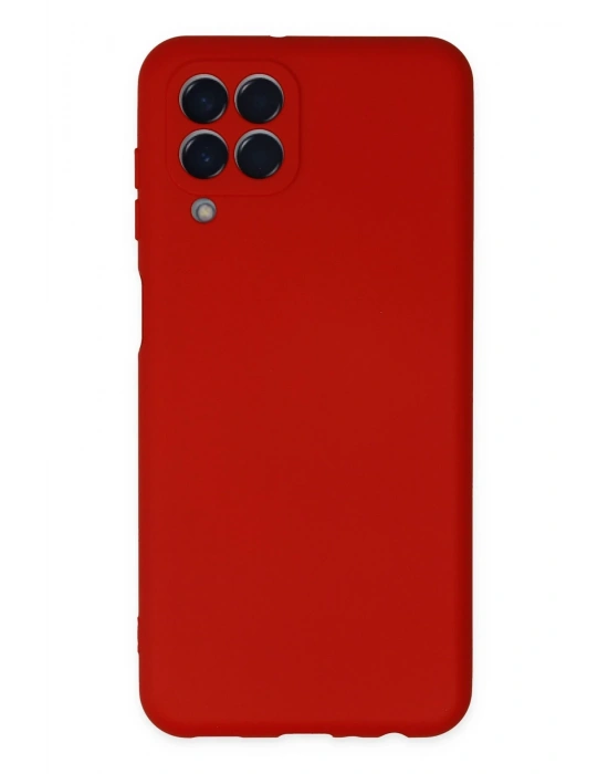 Newface Samsung Galaxy M33 Kılıf Nano içi Kadife Silikon - Kırmızı