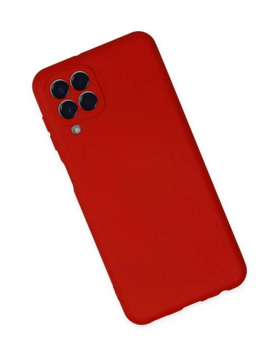 Newface Samsung Galaxy M33 Kılıf Nano içi Kadife Silikon - Kırmızı