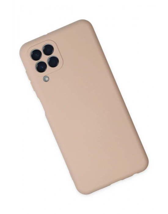 Newface Samsung Galaxy M33 Kılıf Nano içi Kadife Silikon - Pudra