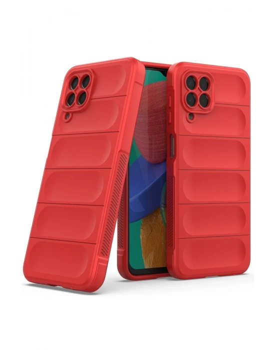 Newface Samsung Galaxy M33 Kılıf Optimum Silikon - Kırmızı