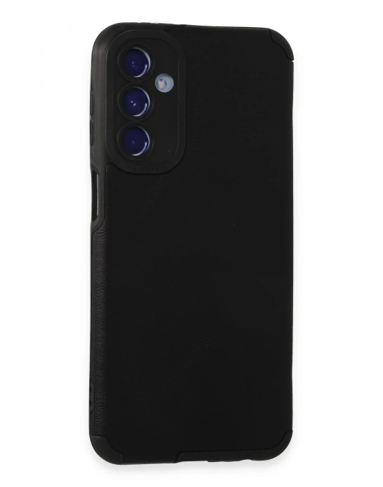 Newface Samsung Galaxy M34 5G Kılıf Loop Deri Silikon - Siyah