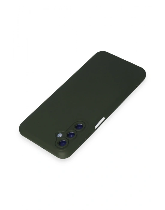 Newface Samsung Galaxy M34 5G Kılıf Nano içi Kadife Silikon - Koyu Yeşil