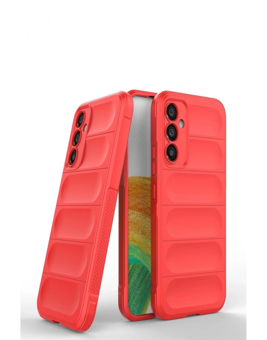 Newface Samsung Galaxy M34 5G Kılıf Optimum Silikon - Kırmızı