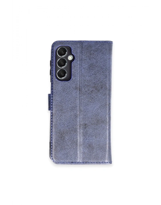Newface Samsung Galaxy M34 5G Kılıf Trend S Plus Kapaklı Kılıf - Lacivert