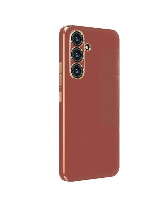 Newface Samsung Galaxy M34 5G Kılıf Volet Silikon - Kırmızı