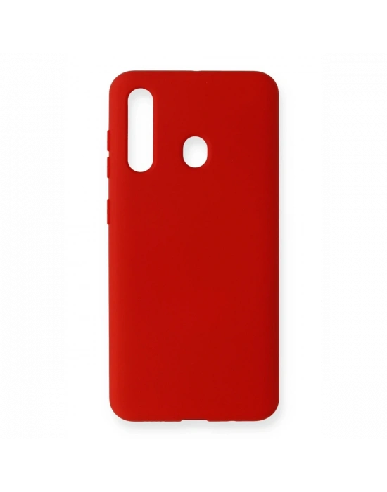 Newface Samsung Galaxy M40 Kılıf Nano içi Kadife Silikon - Kırmızı