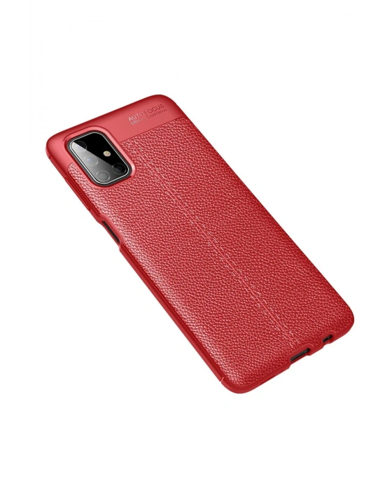 Newface Samsung Galaxy M51 Kılıf Auto Focus Kapak - Kırmızı