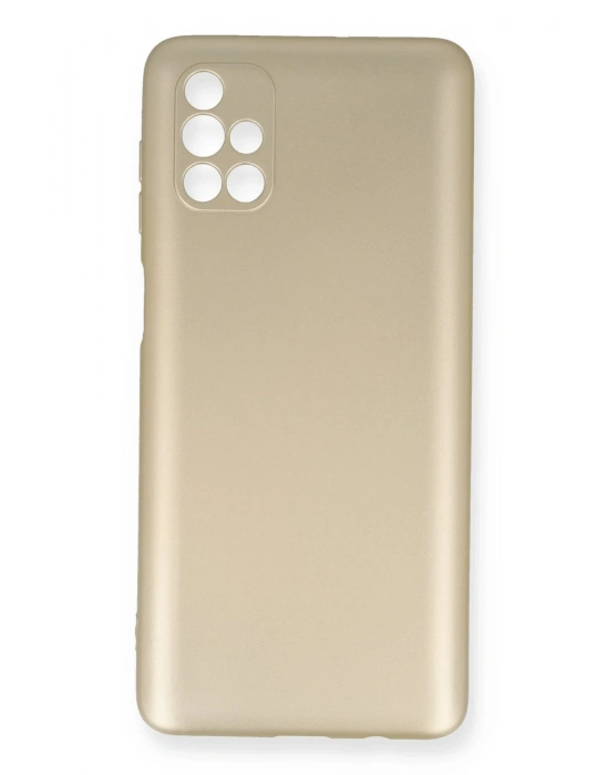 Newface Samsung Galaxy M51 Kılıf First Silikon - Gold