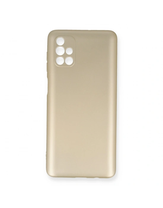 Newface Samsung Galaxy M51 Kılıf First Silikon - Gold