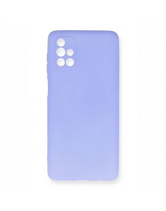 Newface Samsung Galaxy M51 Kılıf First Silikon - Lila