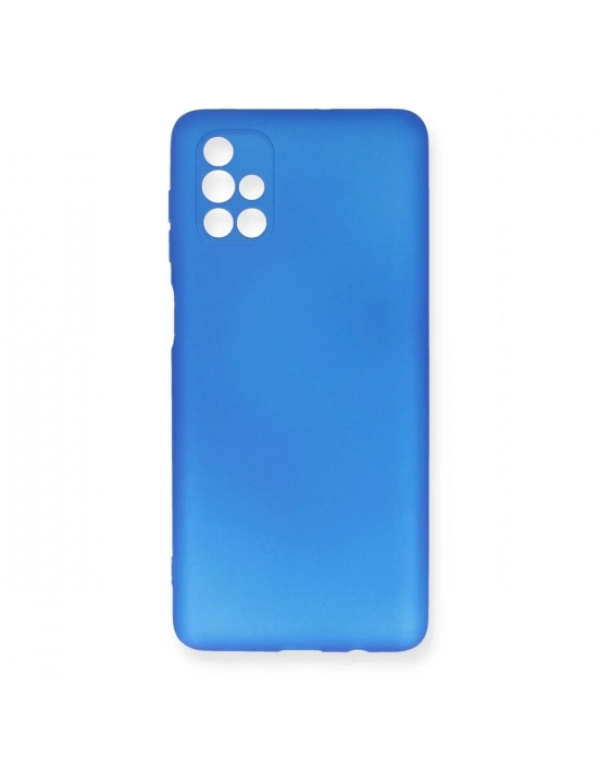 Newface Samsung Galaxy M51 Kılıf First Silikon - Mavi
