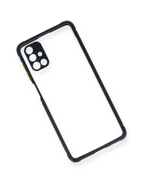 Newface Samsung Galaxy M51 Kılıf Miami Şeffaf Silikon - Lacivert