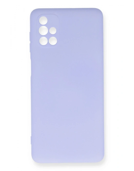Newface Samsung Galaxy M51 Kılıf Nano içi Kadife Silikon - Lila