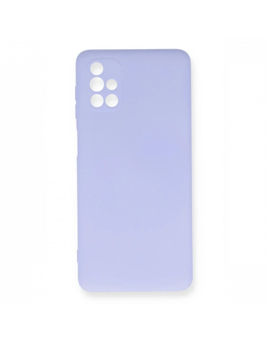 Newface Samsung Galaxy M51 Kılıf Nano içi Kadife Silikon - Lila
