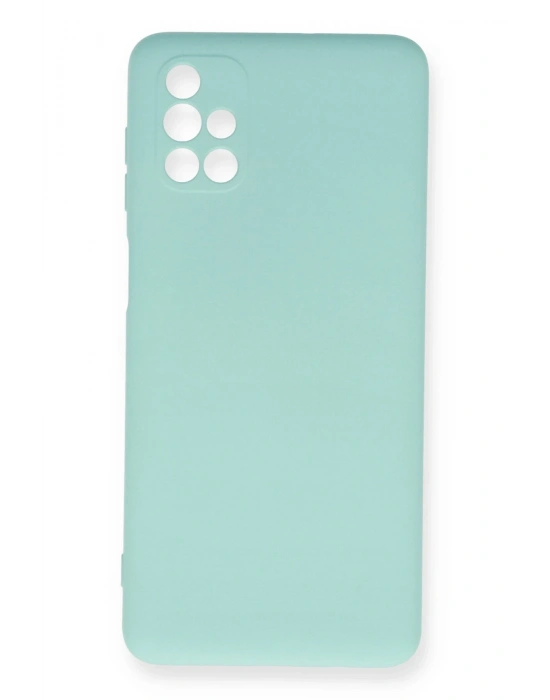 Newface Samsung Galaxy M51 Kılıf Nano içi Kadife Silikon - Turkuaz