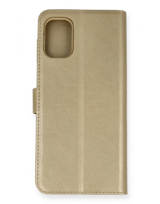 Newface Samsung Galaxy M51 Trend S Plus Kapaklı Kılıf - Gold