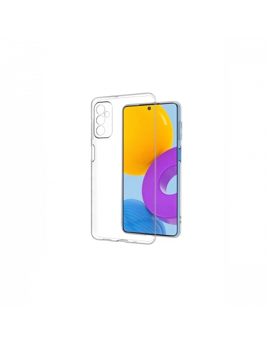 Newface Samsung Galaxy M52 5G Kılıf Deluxe 2mm Şeffaf Silikon - Şeffaf