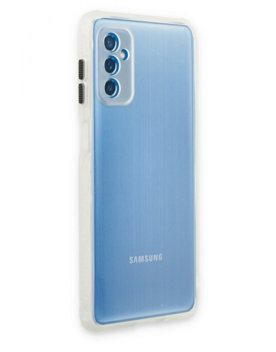 Newface Samsung Galaxy M52 5G Kılıf Miami Şeffaf Silikon - Şeffaf