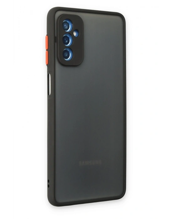 Newface Samsung Galaxy M52 5G Kılıf Montreal Silikon Kapak - Siyah