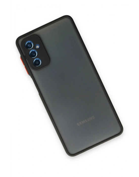 Newface Samsung Galaxy M52 5G Kılıf Montreal Silikon Kapak - Siyah