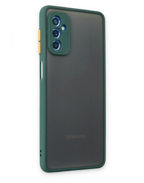 Newface Samsung Galaxy M52 5G Kılıf Montreal Silikon Kapak - Yeşil