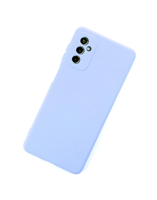 Newface Samsung Galaxy M52 5G Kılıf Nano içi Kadife Silikon - Lila