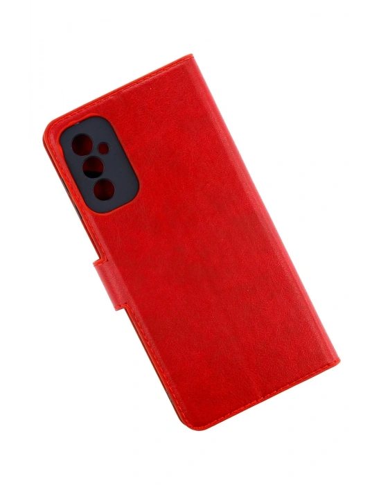 Newface Samsung Galaxy M52 5G Kılıf Trend S Plus Kapaklı Kılıf - Kırmızı