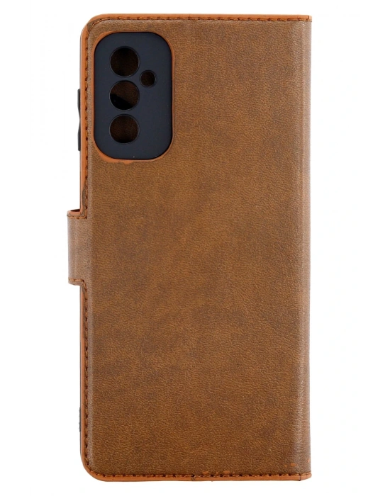 Newface Samsung Galaxy M52 5G Kılıf Trend S Plus Kapaklı Kılıf - Taba