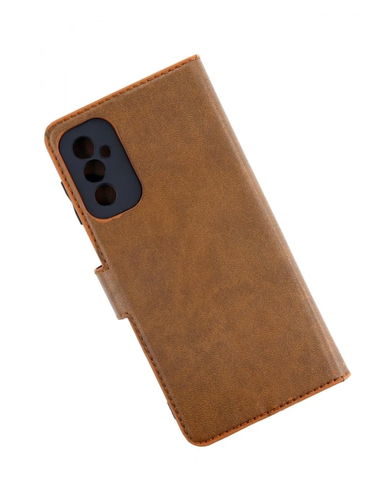 Newface Samsung Galaxy M52 5G Kılıf Trend S Plus Kapaklı Kılıf - Taba