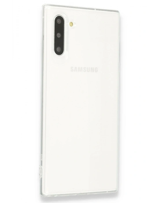 Newface Samsung Galaxy Note 10 Kılıf Lüx Şeffaf Silikon