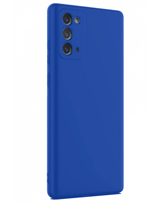 Newface Samsung Galaxy Note 20 Kılıf First Silikon - Mavi