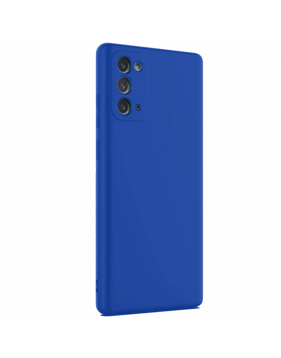 Newface Samsung Galaxy Note 20 Kılıf First Silikon - Mavi