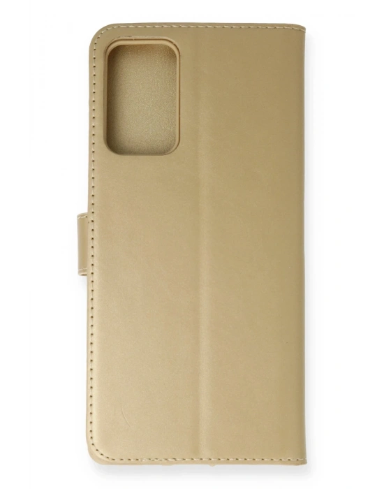 Newface Samsung Galaxy Note 20 Kılıf Trend S Plus Kapaklı Kılıf - Gold