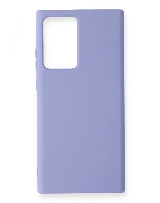 Newface Samsung Galaxy Note 20 Ultra Kılıf Nano içi Kadife Silikon - Lila