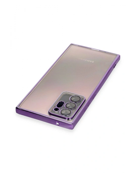 Newface Samsung Galaxy Note 20 Ultra Kılıf Razer Lensli Silikon - Mor
