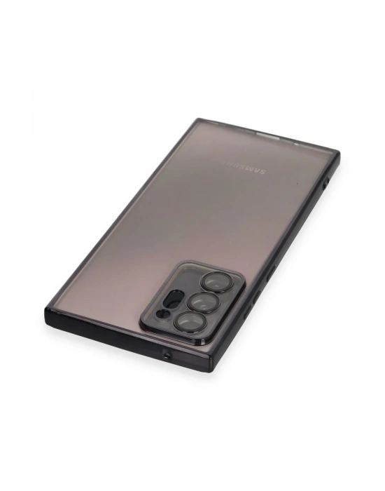 Newface Samsung Galaxy Note 20 Ultra Kılıf Razer Lensli Silikon - Siyah