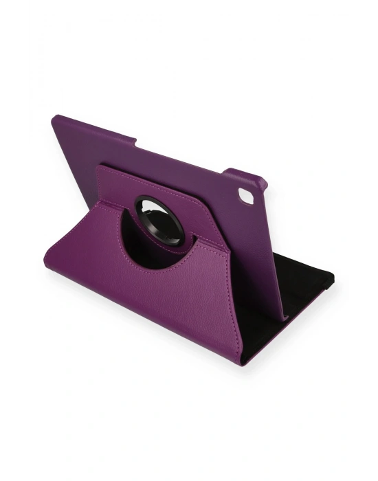 Newface Samsung Galaxy P610 Tab S6 Lite 10.4 Kılıf 360 Tablet Deri Kılıf - Mürdüm