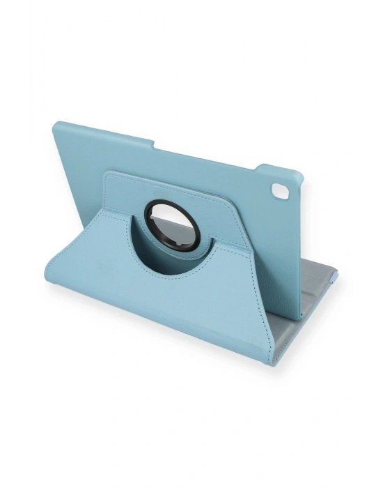 Newface Samsung Galaxy P610 Tab S6 Lite 10.4 Kılıf 360 Tablet Deri Kılıf - Turkuaz