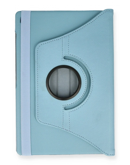 Newface Samsung Galaxy P610 Tab S6 Lite 10.4 Kılıf 360 Tablet Deri Kılıf - Turkuaz