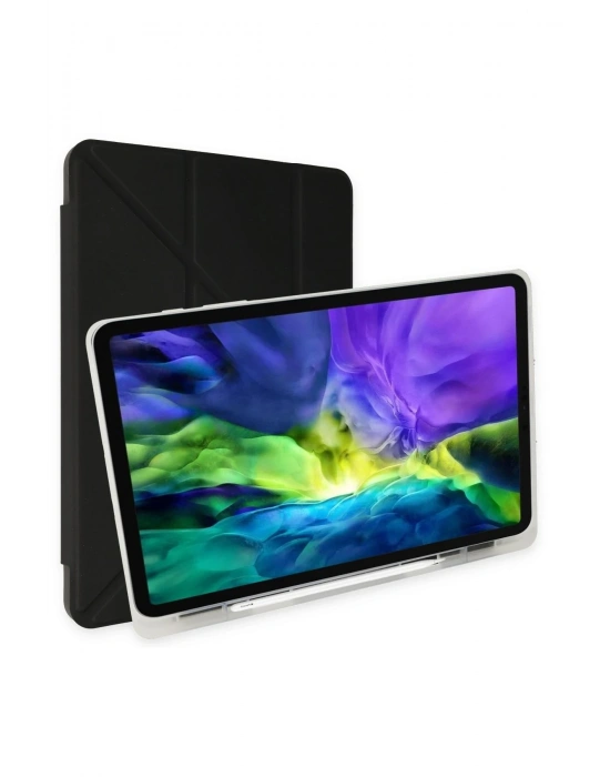 Newface Samsung Galaxy P610 Tab S6 Lite 10.4 Kılıf Kalemlikli Mars Tablet Kılıfı - Siyah