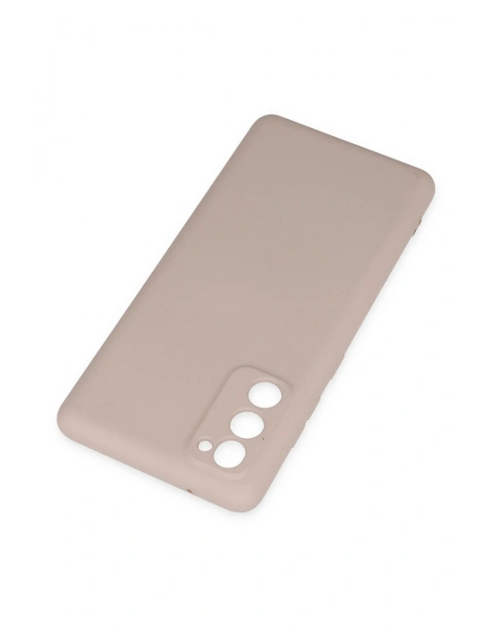 Newface Samsung Galaxy S20 FE Kılıf Nano içi Kadife Silikon - Pudra