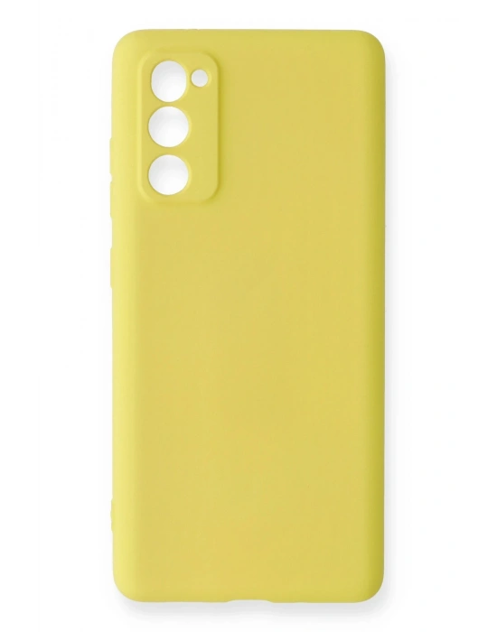 Newface Samsung Galaxy S20 FE Kılıf Nano içi Kadife Silikon - Sarı