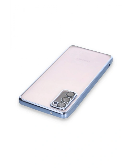 Newface Samsung Galaxy S20 FE Kılıf Razer Lensli Silikon - Açık Mavi