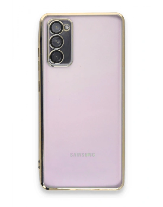 Newface Samsung Galaxy S20 FE Kılıf Razer Lensli Silikon - Gold