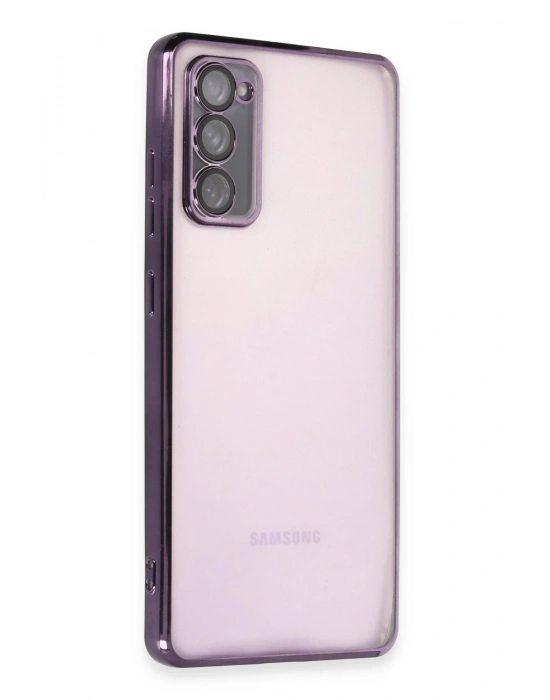 Newface Samsung Galaxy S20 FE Kılıf Razer Lensli Silikon - Mor